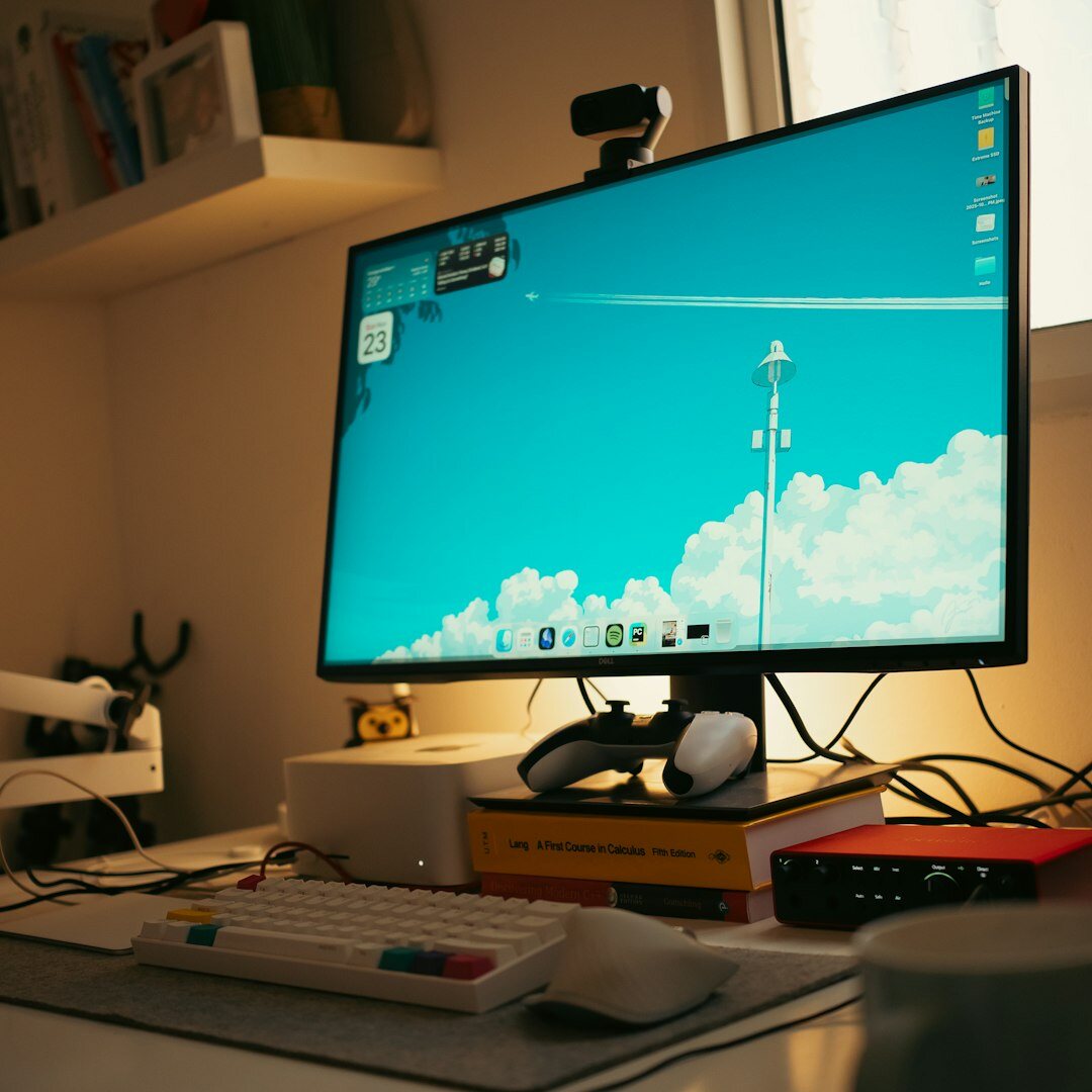 Close up of a video editing timeline on a computer monitor